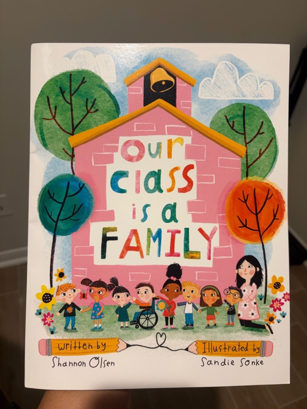 Our Class Is a Family Illustrated Children's Book - Pink, Multicolor